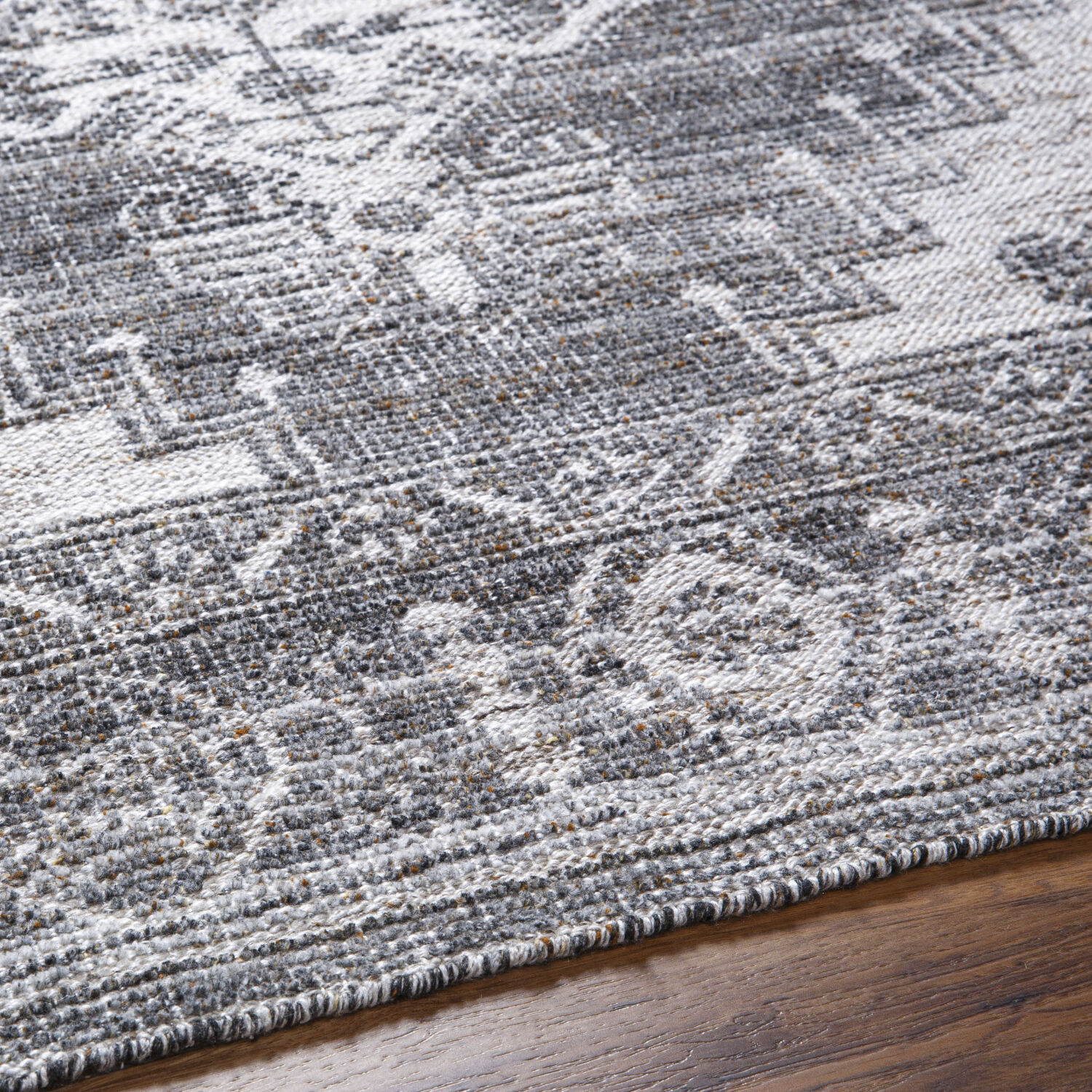 Zahra 132 X 96 inch Gray Rug, Rectangle