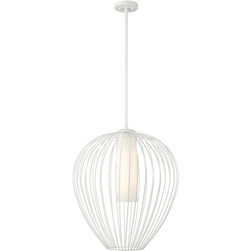 Savanti 1 Light 22 inch Textured White Pendant Ceiling Light