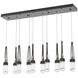 Link 10 Light 44.5 inch Oil Rubbed Bronze Pendant Ceiling Light, Rectangular