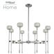 Mae LED 32 inch Chrome Chandelier Pendant Ceiling Light