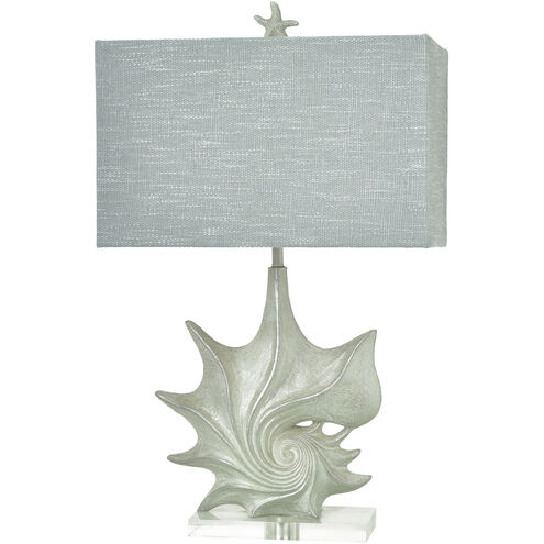 Anartia 29.5 inch 100 watt Cream and Silver Table Lamp Portable Light
