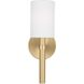 Drew & Jonathan Scott Manor 1 Light 6 inch Satin Brass Sconce Wall Light