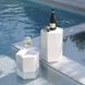 Porto 21 X 15 inch White Ceramic Side Table