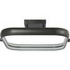 Rave LED 18 inch Matte Black Flush Mount Ceiling Light