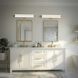 Bifold LED 34.25 inch Brushed Nickel Bath Vanity & Wall Light, dweLED