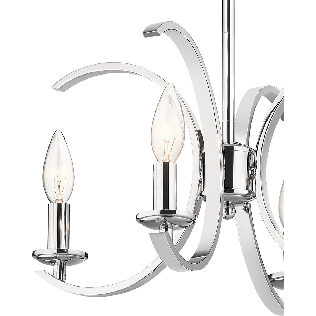 Cassadee 4 Light 16 inch Chrome Pendant/Semi Flush Ceiling Light