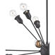 Dandelion 19 Light 36 inch Mole Black Chandelier Ceiling Light