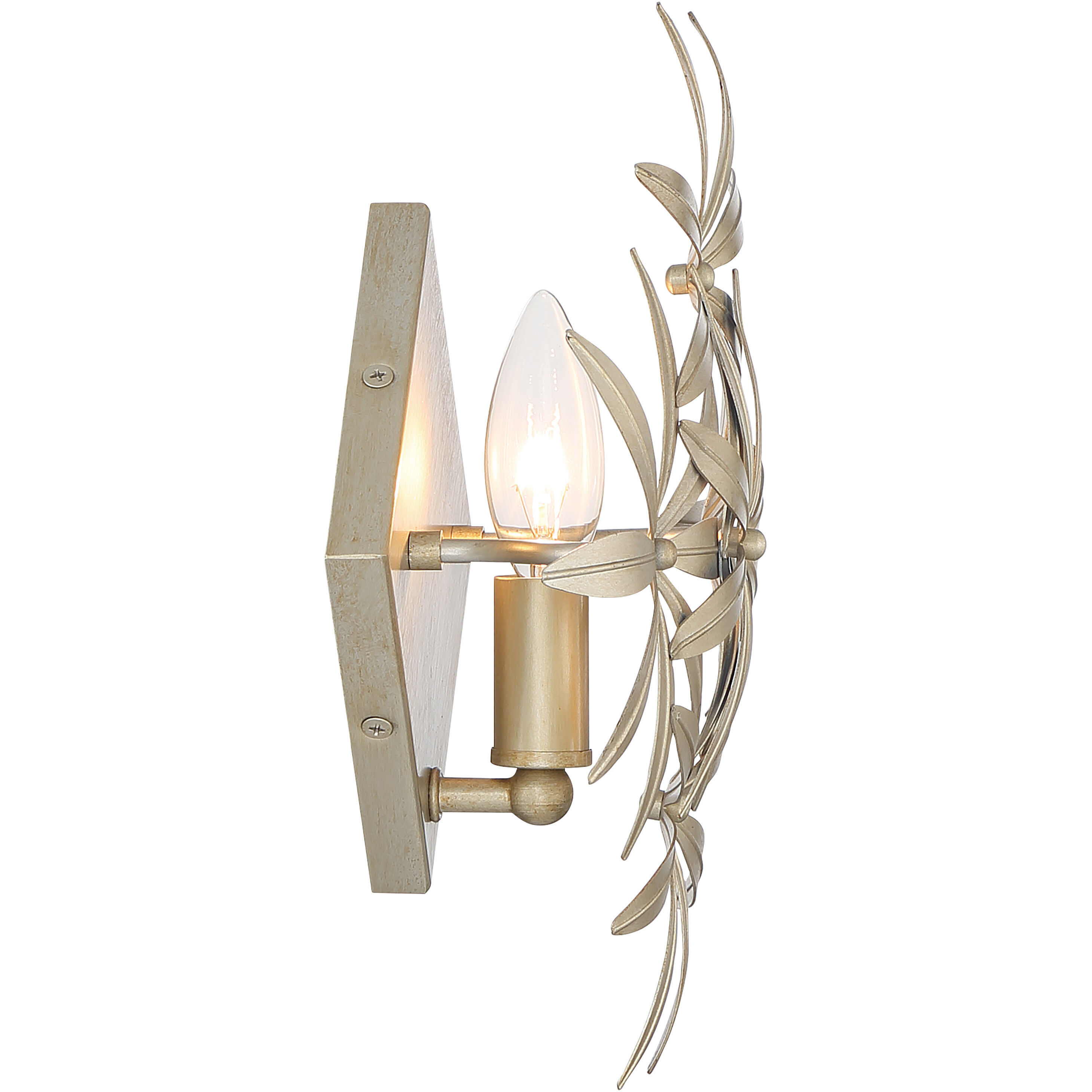 Flower Child 1 Light 12 inch Ambry Gold Wall Sconce Wall Light