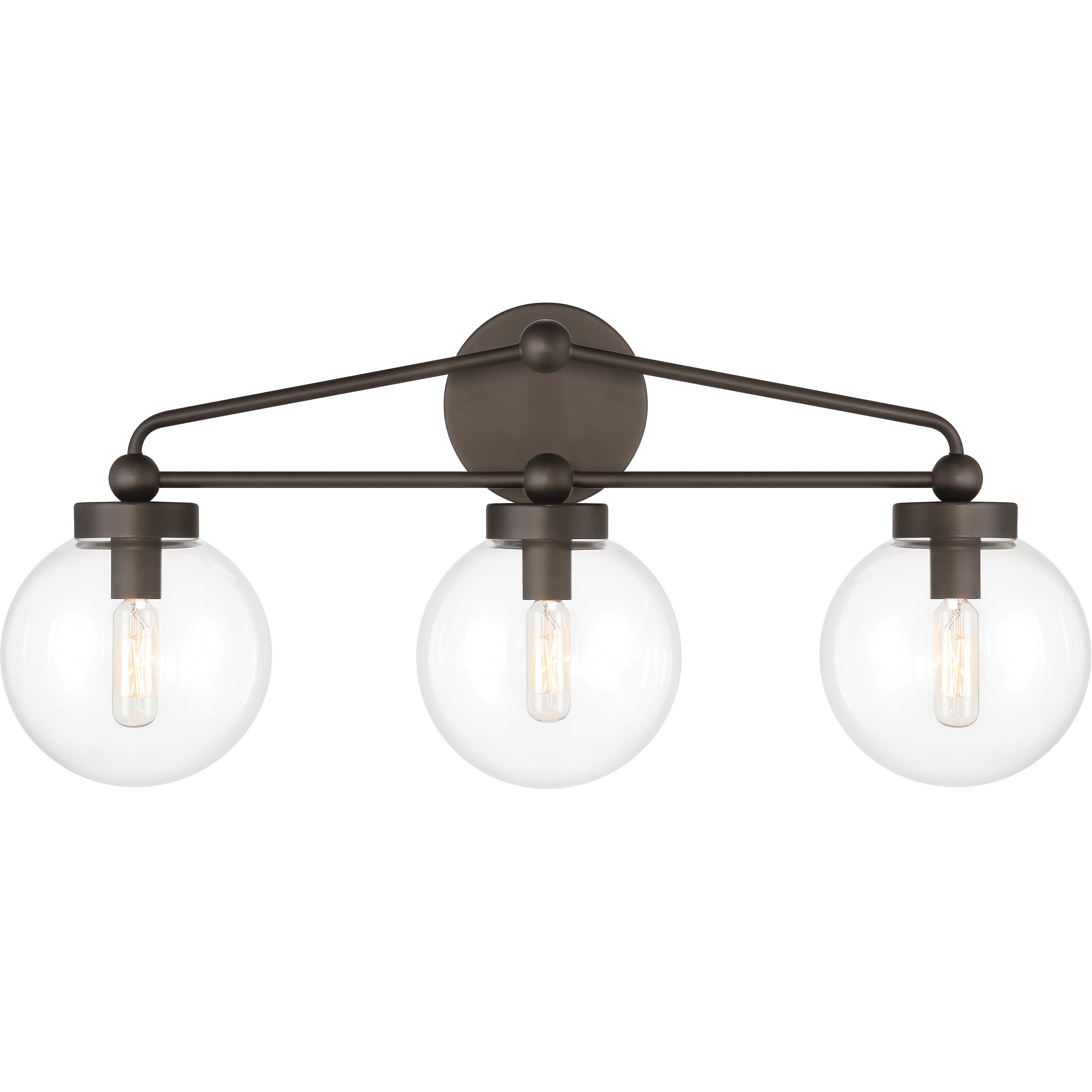 Stella 3 Light 24 inch Dark Bronze Vanity Light Wall Light