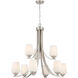 Shyloh 9 Light 31.38 inch Brushed Nickel Chandelier Ceiling Light