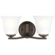 Emmons 2 Light 14.63 inch Bronze Wall Bath Fixture Wall Light