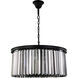 Sydney 8 Light 32 inch Matte Black Chandelier Ceiling Light, Urban Classic