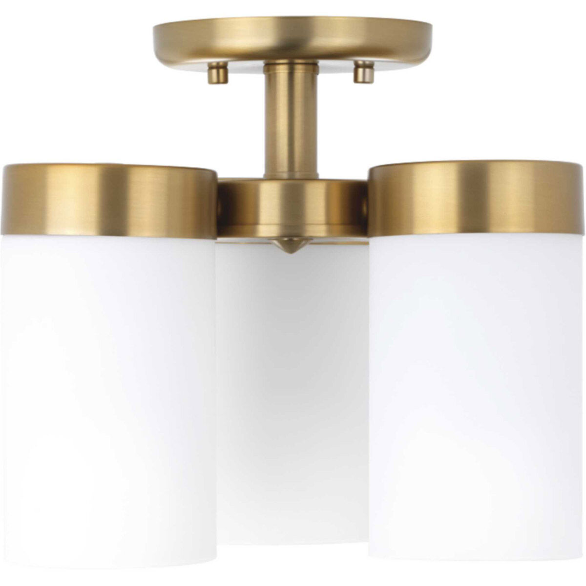 Elevate 3 Light 12 inch Brushed Bronze Flush Mount Ceiling Light, Design Series