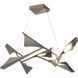 Plume LED 37.6 inch Ink and Dark Smoke Pendant Ceiling Light