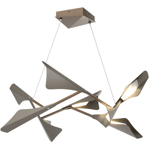 Plume LED 37.6 inch Ink and Dark Smoke Pendant Ceiling Light