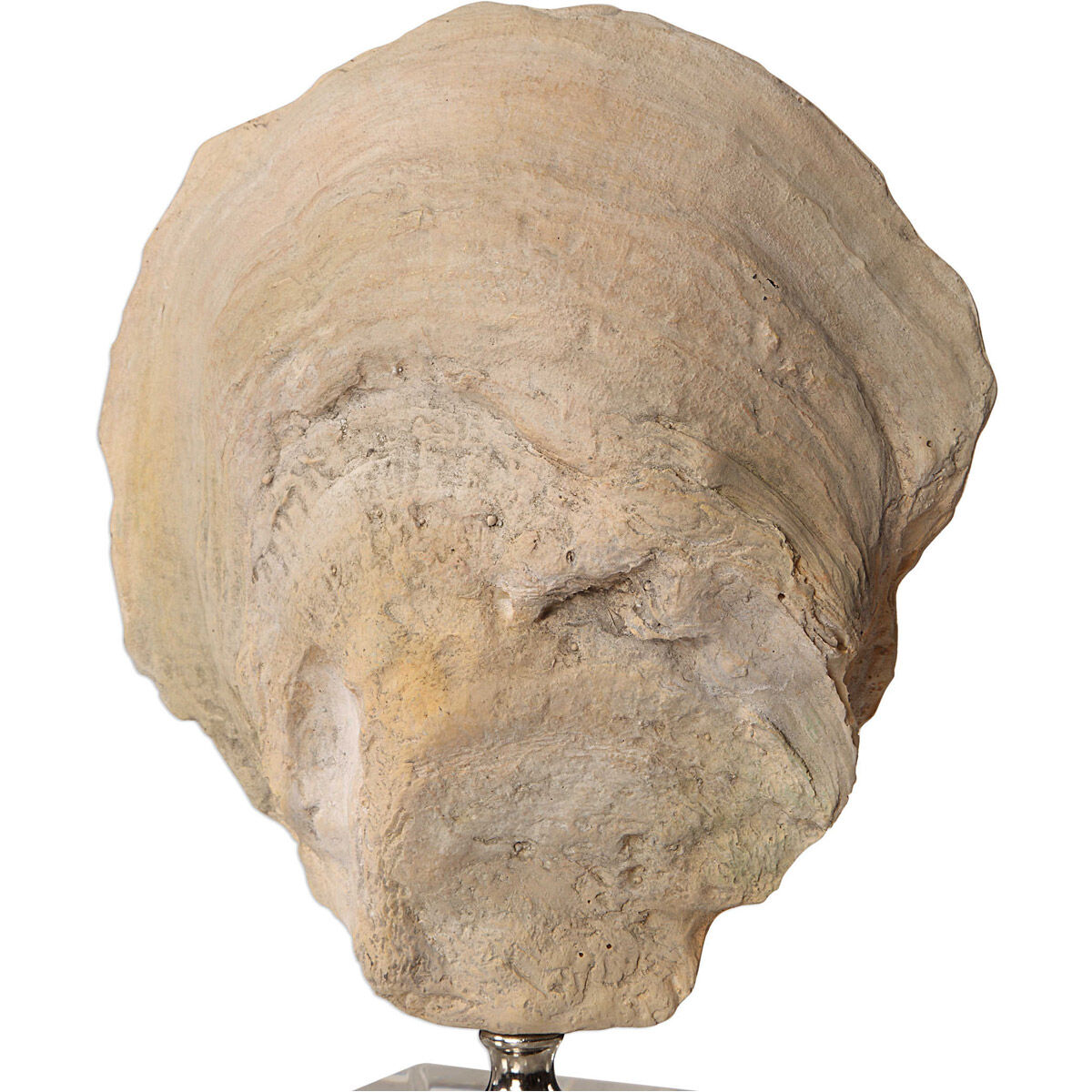 Oyster 15 X 5 inch Shell Sculptures, Set of 2