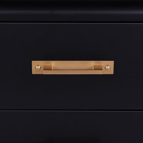 Hector 18.7 inch Matte Black and Gold Sideboard