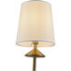 Alora Mood Bridgette 4 Light 29.5 inch Brushed Gold/White Linen Chandelier Ceiling Light in Brushed Gold and White Linen, Linen Shade