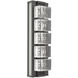 Tessera LED 5.1 inch Graphite with Salt White Sconce Wall Light