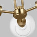 Codyn 3 Light 22 inch Satin Brass Semi-Flush Convertible Pendant Ceiling Light