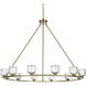 Cadence 12 Light 48 inch Satin Gold Chandelier Ceiling Light