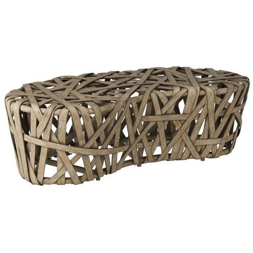 Horatio 17.5 inch Palm Gray Bench