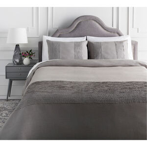 Upton Medium Gray Duvet, Full/Queen
