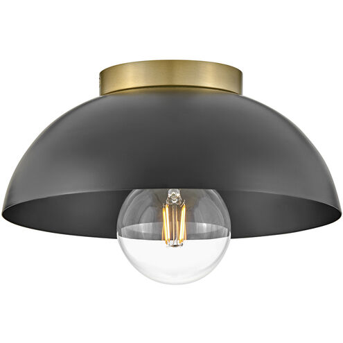 Stu LED 11 inch Black Foyer Light Ceiling Light, Flush Mount