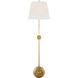 Suzanne Kasler Wyatt LED 10.5 inch Hand-Rubbed Antique Brass Statement Sconce Wall Light