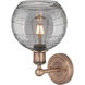 Edison Athens Deco Swirl 1 Light 8 inch Antique Copper Sconce Wall Light