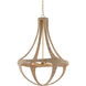 Ibiza 4 Light 28 inch Dark Contemporary Gold Leaf Chandelier Ceiling Light