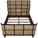 Porto Hand Rubbed Black Bed, Queen