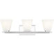 Annalise 3 Light 24 inch Chrome Vanity Wall Light