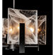 Arc 4 Light 13.5 inch Black Semi-Flush/Pendant Ceiling Light