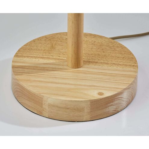 Mayfair 61 inch 100.00 watt Natural Wood Floor Lamp Portable Light