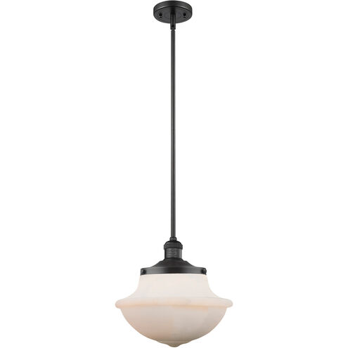 Franklin Restoration Large Oxford LED 12 inch Matte Black Pendant Ceiling Light, Franklin Restoration