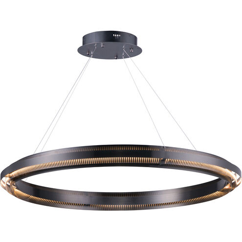 Echo LED 39.5 inch Brushed Gunmetal Suspension Pendant Ceiling Light