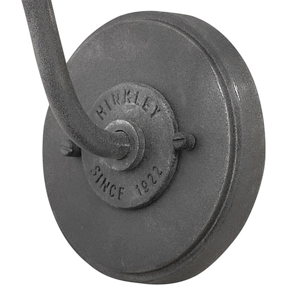 Atwell Outdoor Wall Mount Lantern in Aged Zinc, Small