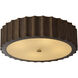 Cody 4 Light 20 inch Matte Brass Semi-Flush Mount Ceiling Light