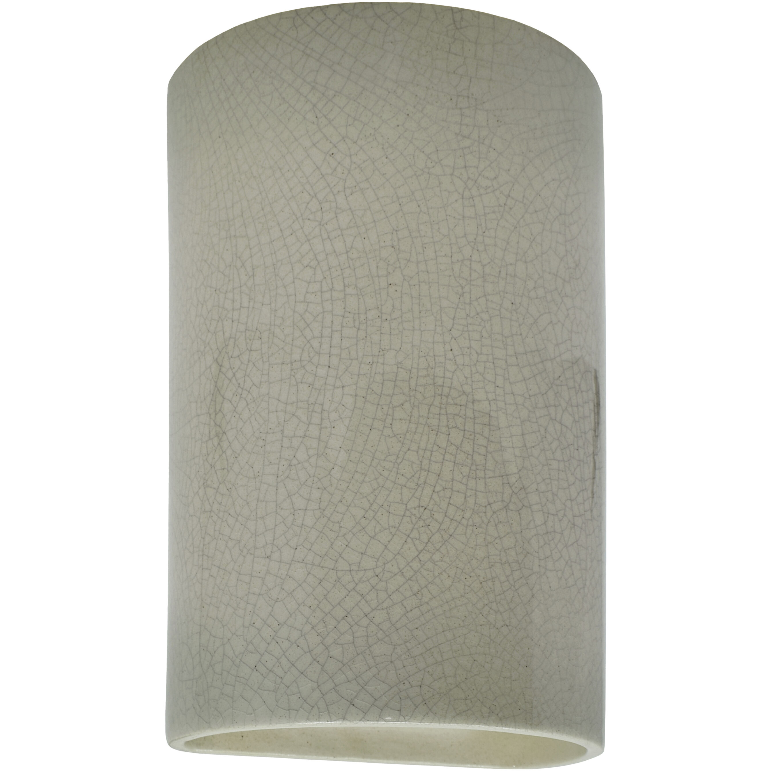Ambiance Cylinder LED 7.75 inch Celadon Green Crackle ADA Wall Sconce Wall Light, Large