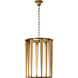 Thomas O'Brien Galahad LED 17 inch Hand-Rubbed Antique Brass Lantern Pendant Ceiling Light, Medium