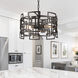 Litani 3 Light 19 inch Brown Down Chandelier Ceiling Light