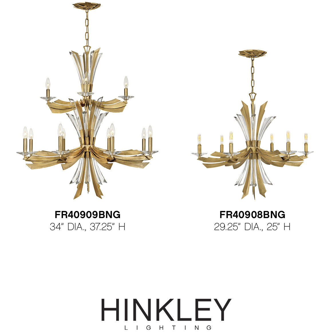 Vida LED 29.25 inch Burnished Gold Chandelier Ceiling Light