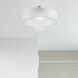 Alexis 1 Light 20 inch Brushed Nickel Semi-Flush Mount Ceiling Light