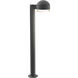 Reals 12V 10 watt Textured Gray Bollard