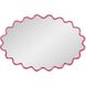 Cloud 36 X 24 inch Hot Pink Mirror