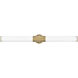 Facet LED 5 inch Heritage Brass Bath Light Wall Light