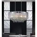 Radiant 6 Light 26 inch Chrome Island/Pool Table Light Ceiling Light in White
