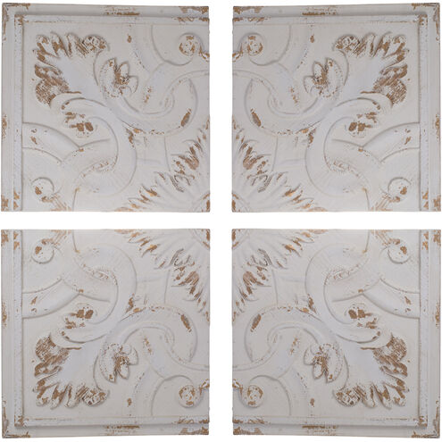 Kawan White and Natural Wall Panels, Set of 4