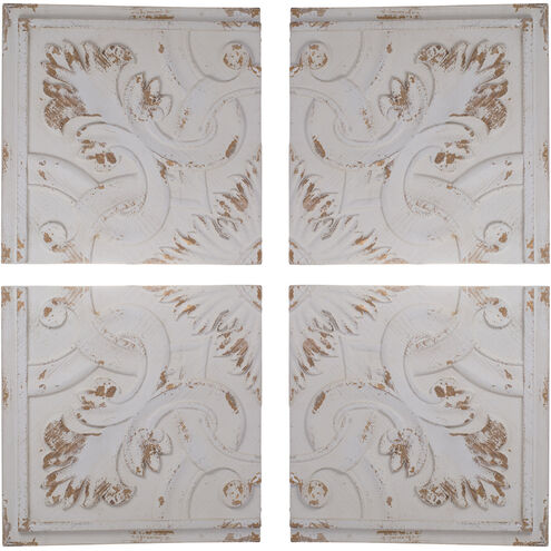 Kawan White and Natural Wall Panels, Set of 4